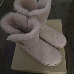 UGG Light Pink Shearling Boots